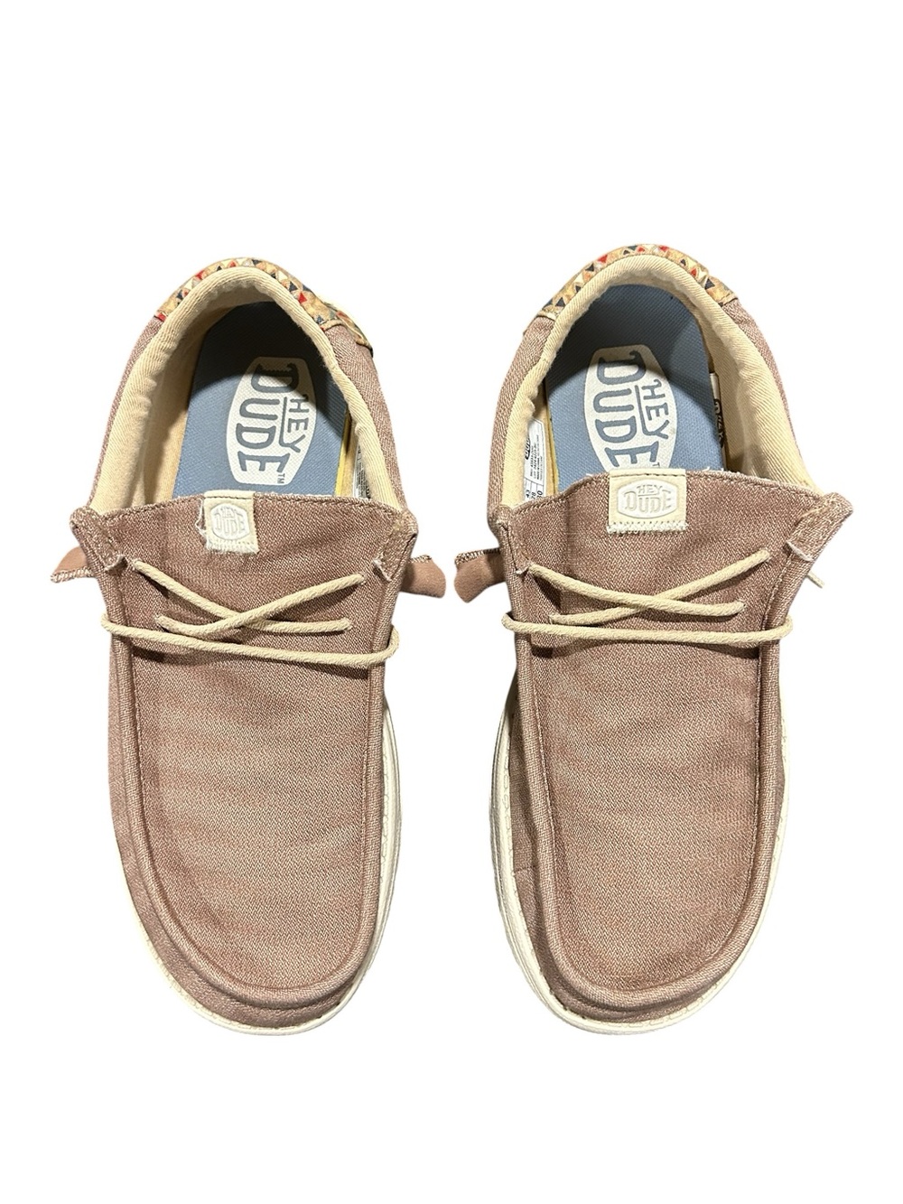 Hey Dude Men's Blush Canvas Wally Slip-Ons - Picture 6 of 8